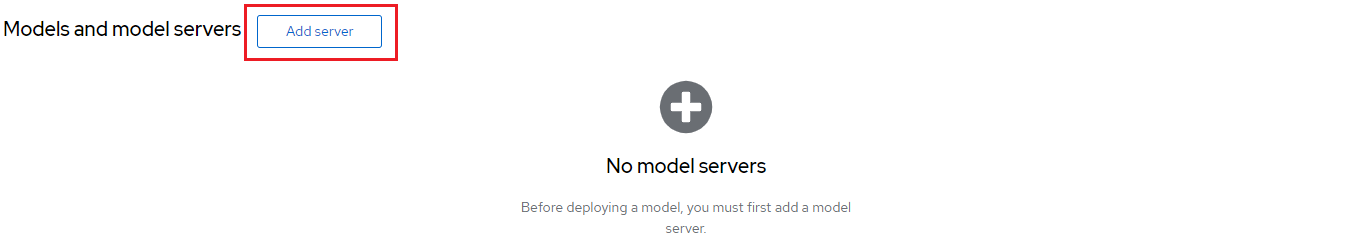 Add A Model Server