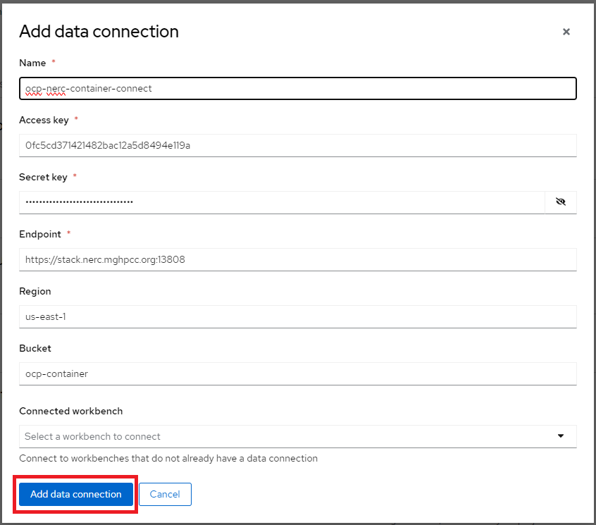 Configure and Add A New Data Connection