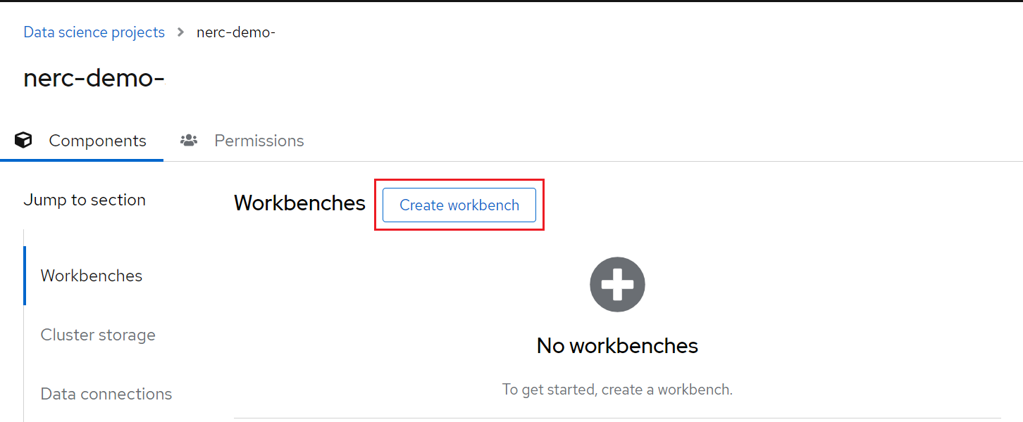 Create Workbench