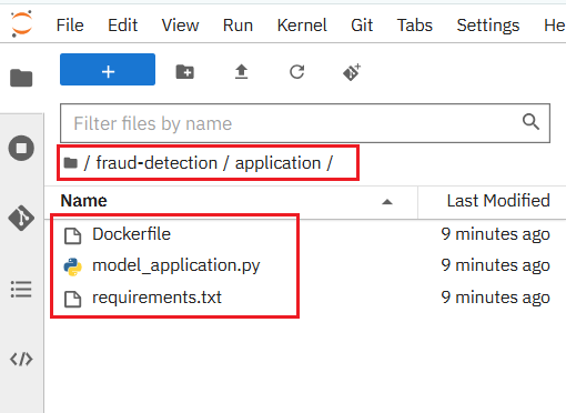 Model Application Folder