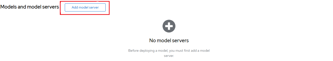 Add A Model Server