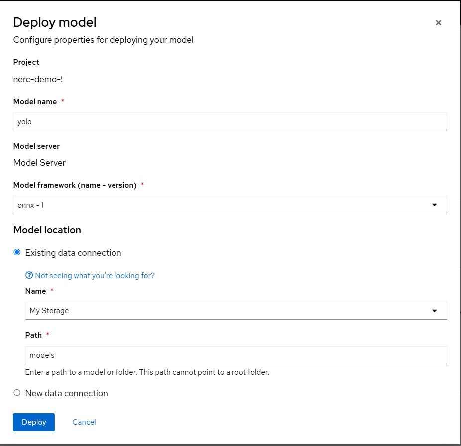 Deploy model from for multi-model serving