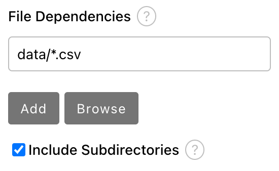 Set File Dependency Value