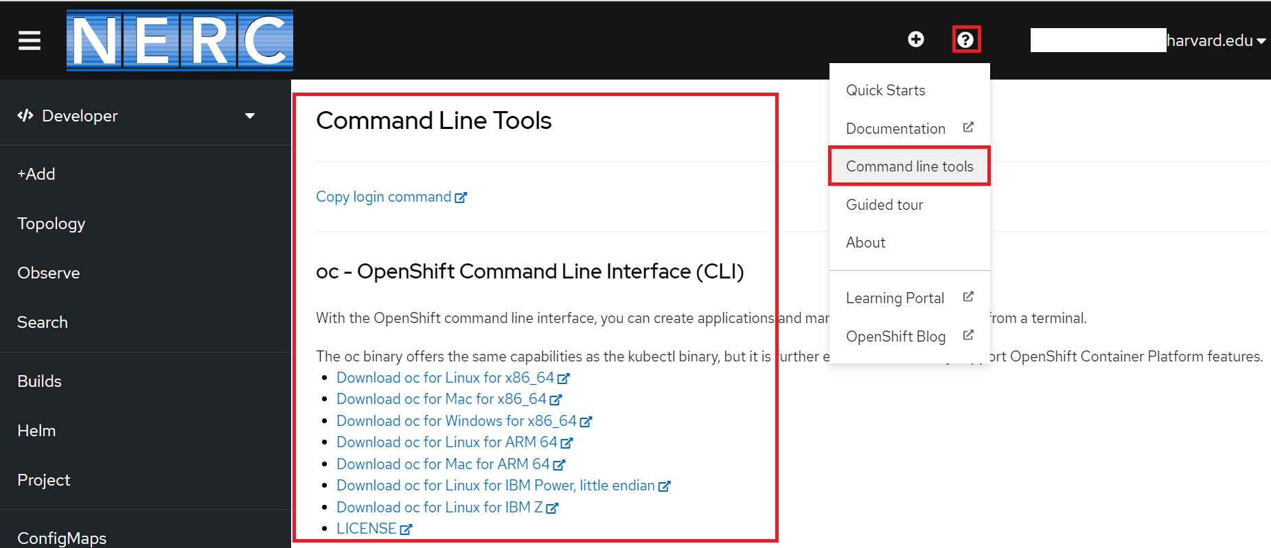 oc - OpenShift Command Line Interface (CLI) Binary Download