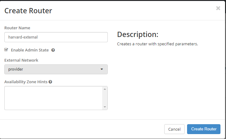 Create Router