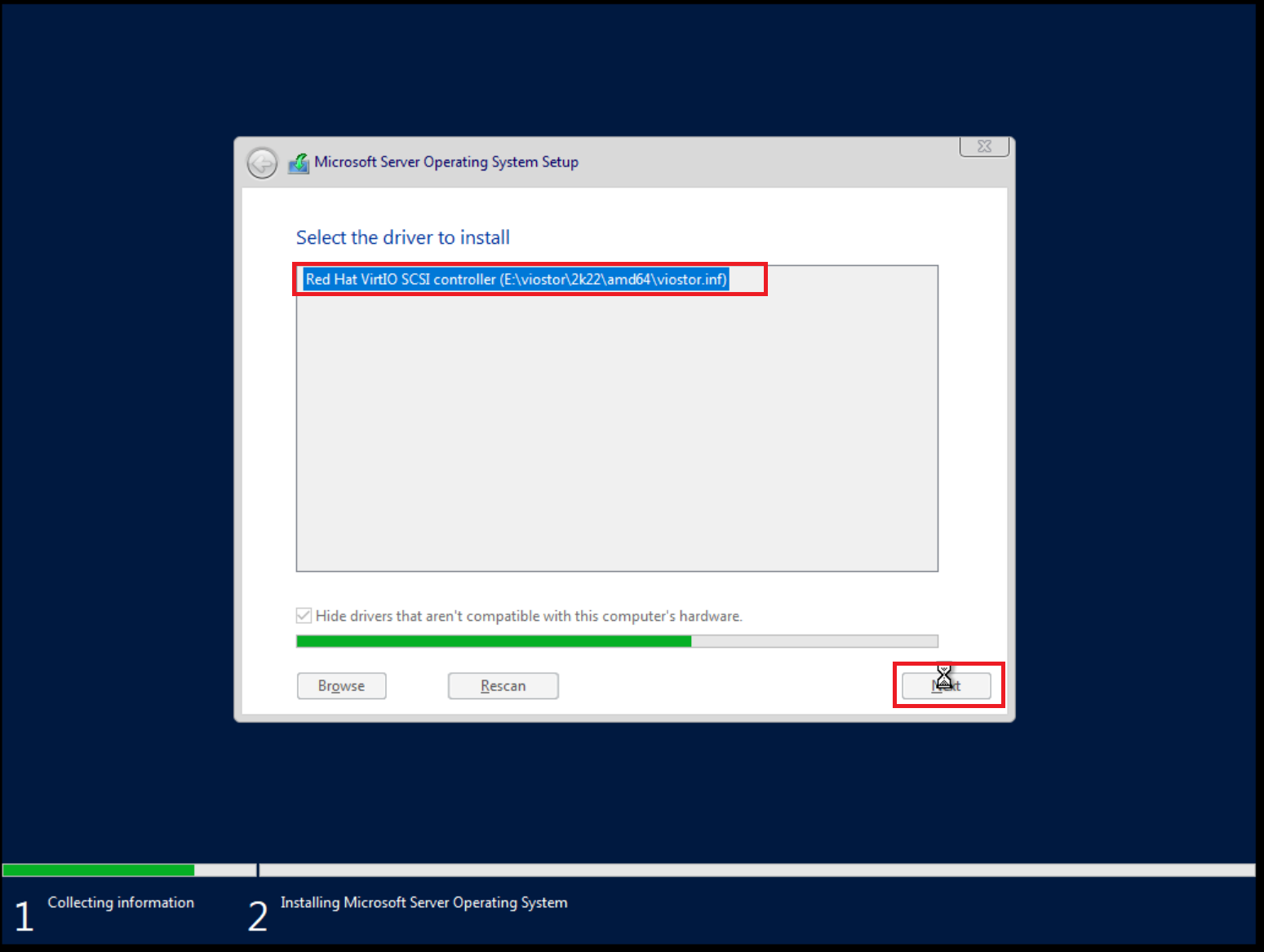 Windows viostor driver Installation