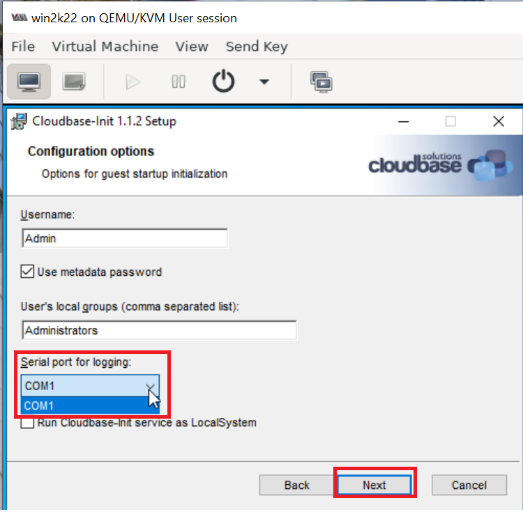 Download Cloudbase-init setup for Admin