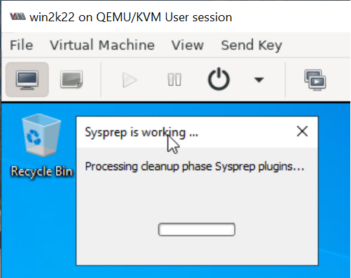 Sysprep Setup in Progress