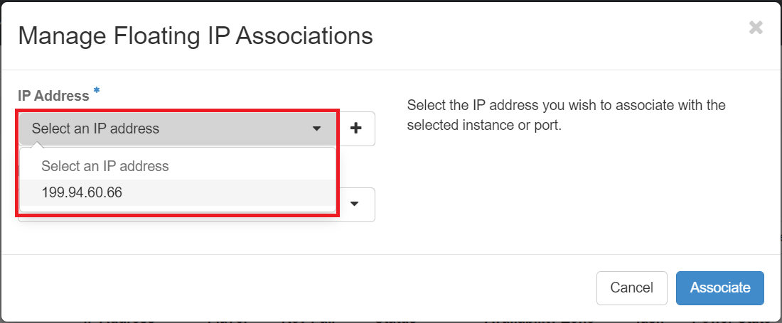 Floating IP Successfully Allocated