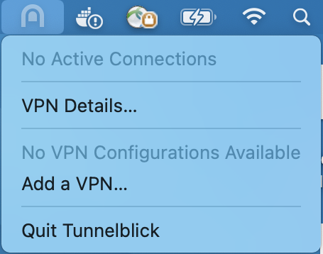 VPN Details Menu